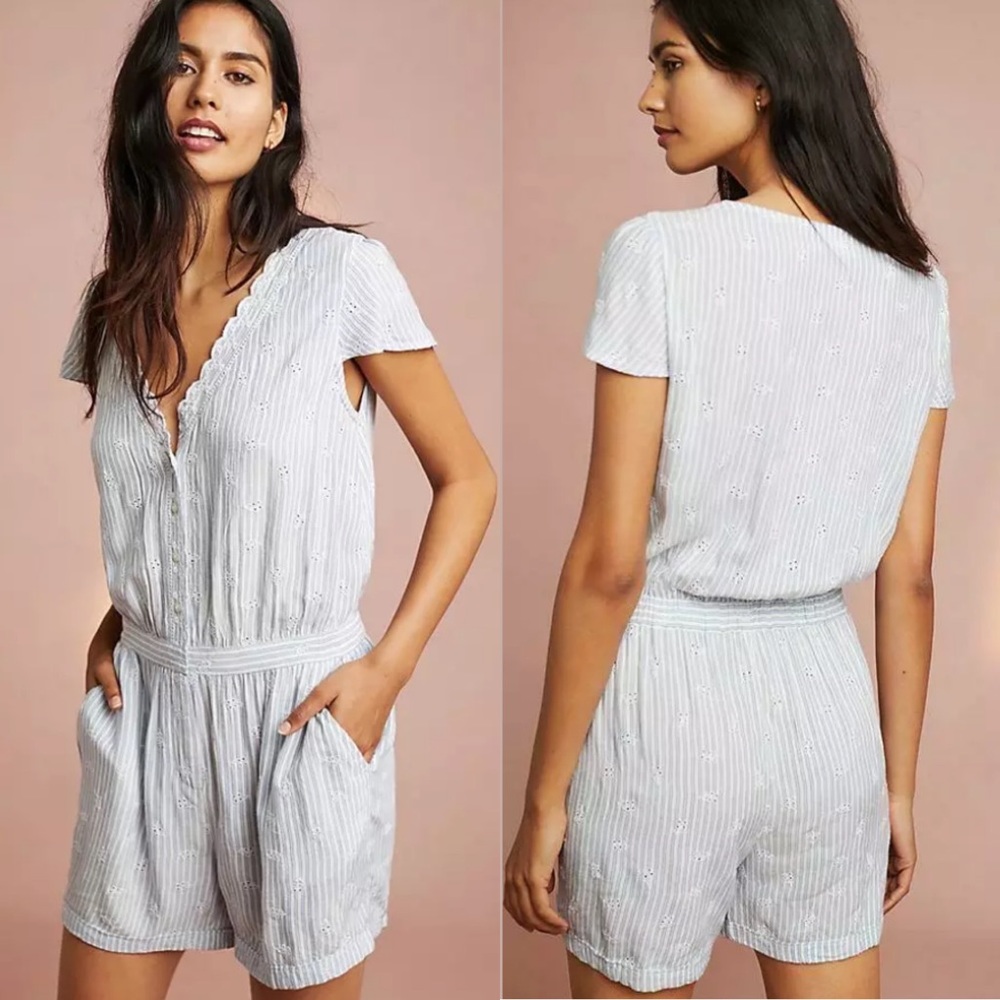 Anthropologie Floreat Eyelet Romper